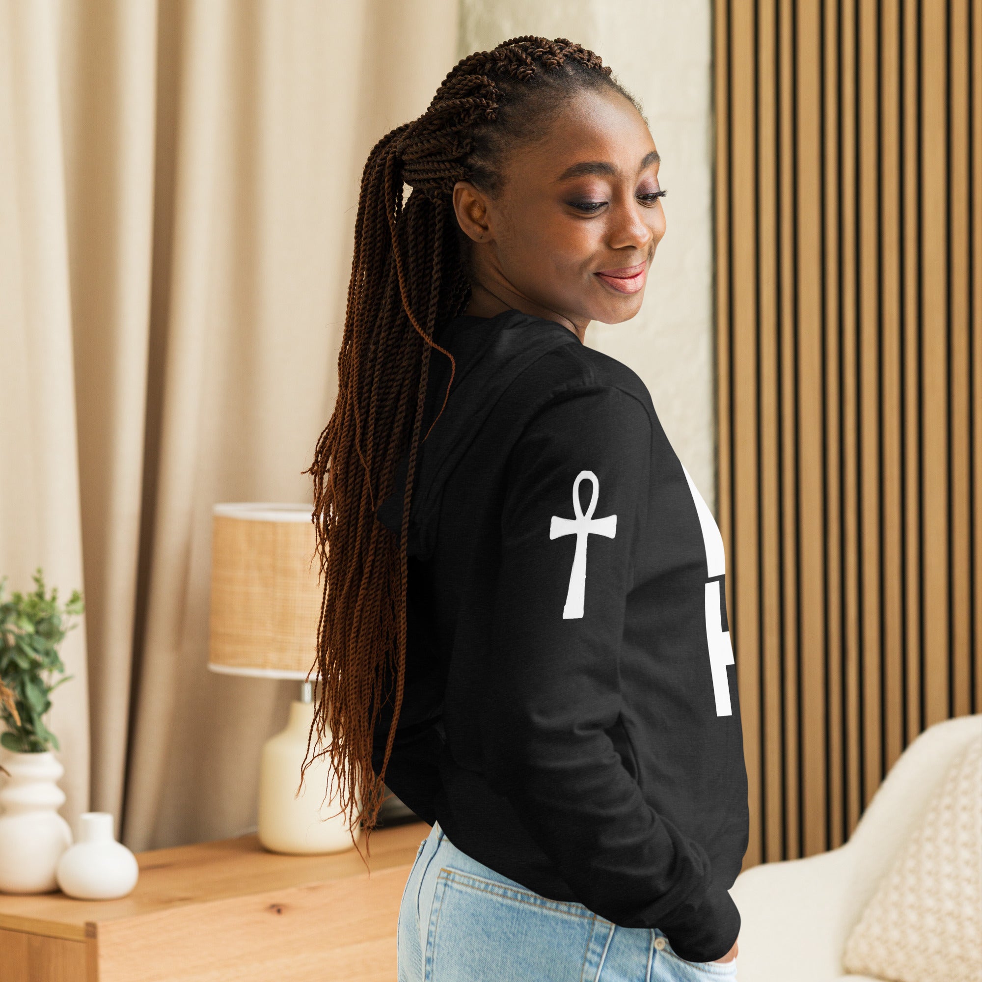 H & K Crown 2 Divine Hooded long-sleeve tee