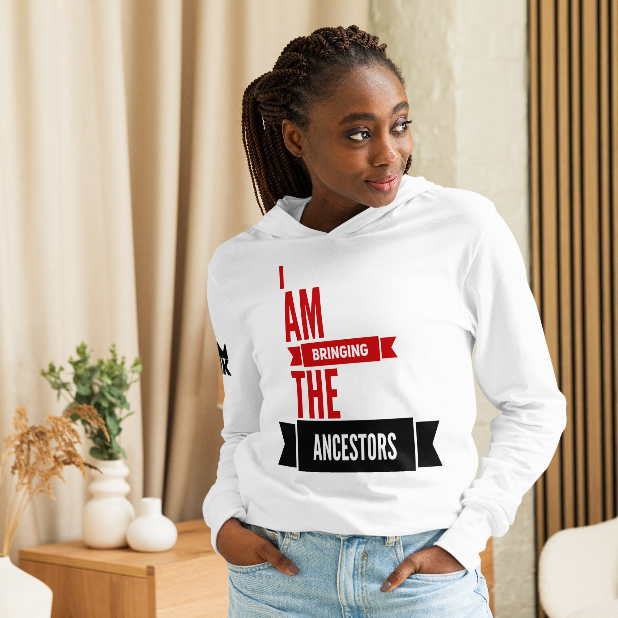 H & K Ancestors Hooded Long-sleeve Tee