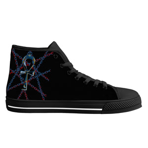 The H & K Ankh Hightop Canvas Shoes