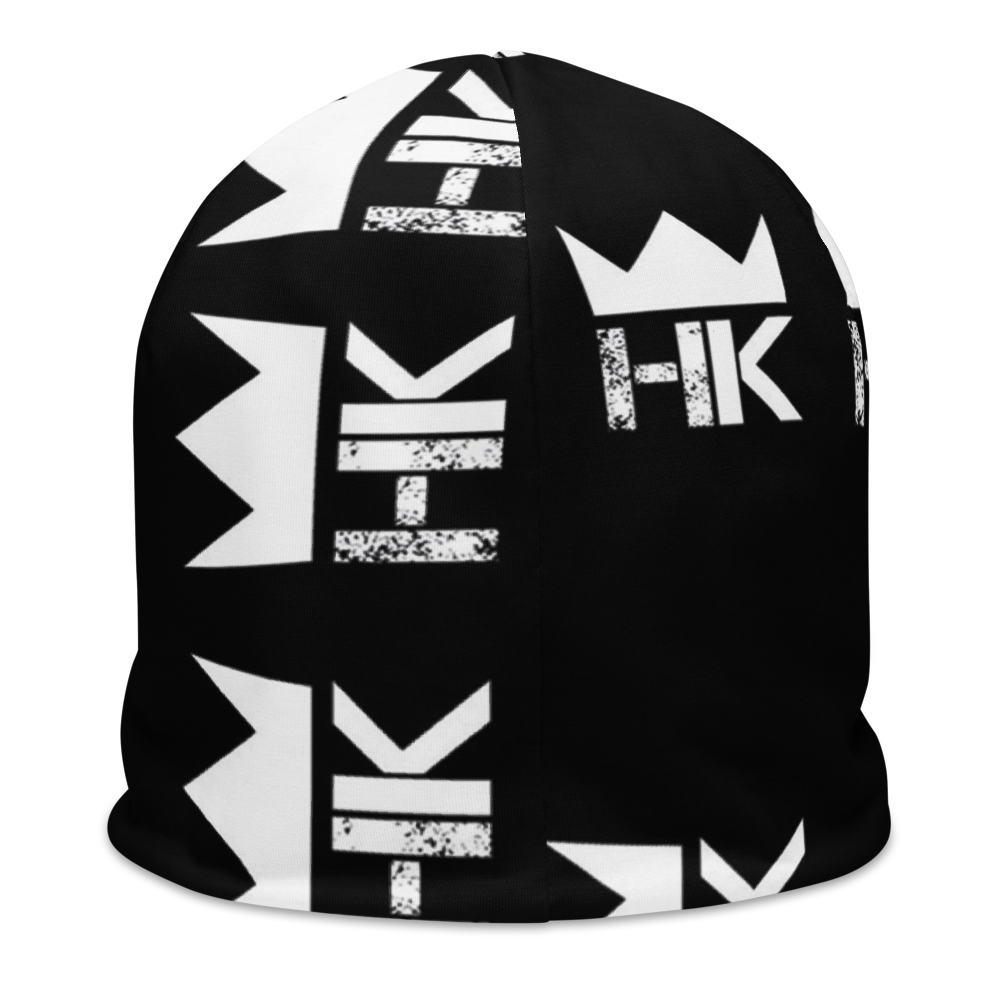 H & K Crown All-Over Print Beanie