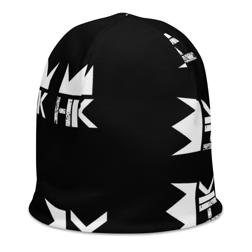 H & K Crown All-Over Print Beanie