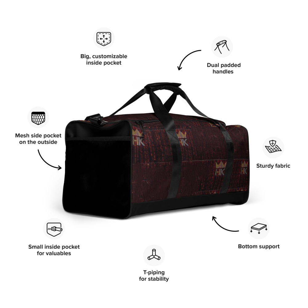 H & K Crown Red Pill Duffle Bag