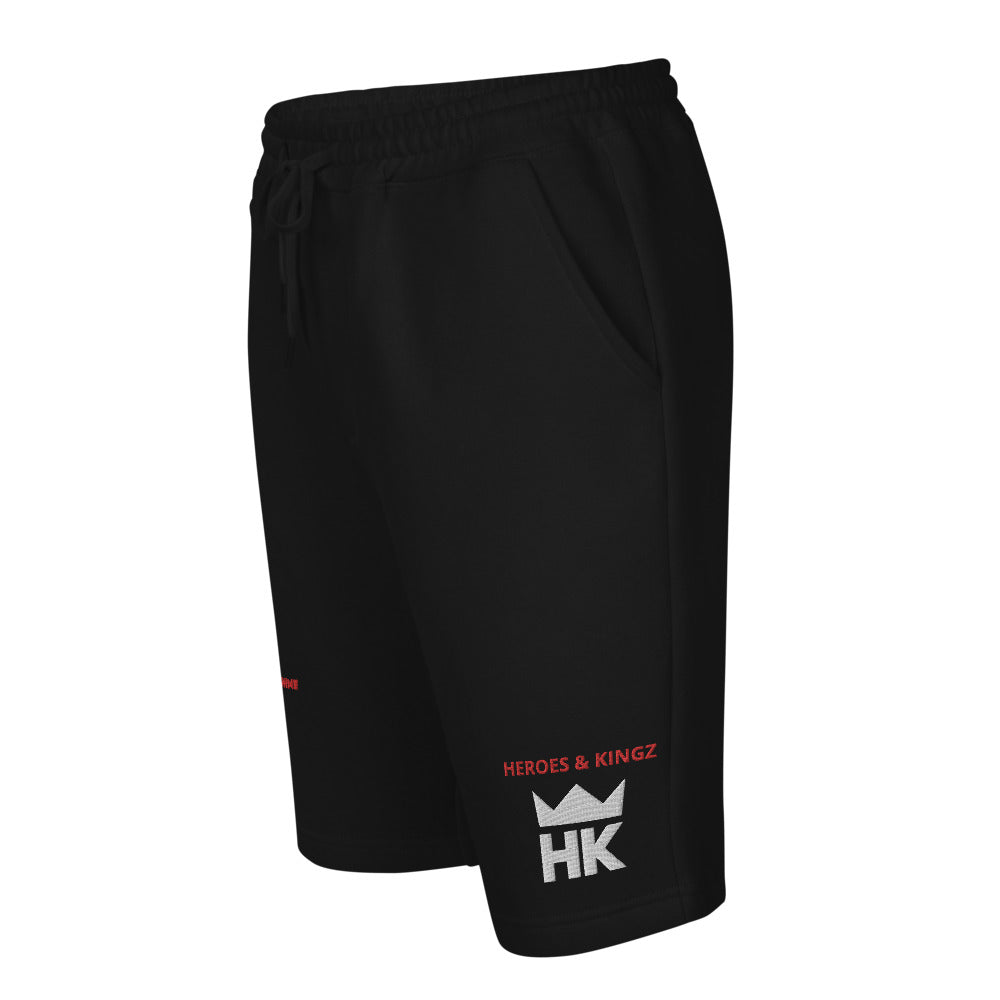 H & K Primal Men's Embroidered fleece shorts