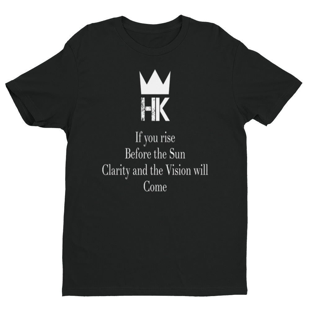 H & K Clarity Fitted Short Sleeve T-Shirt with Tear Away Label